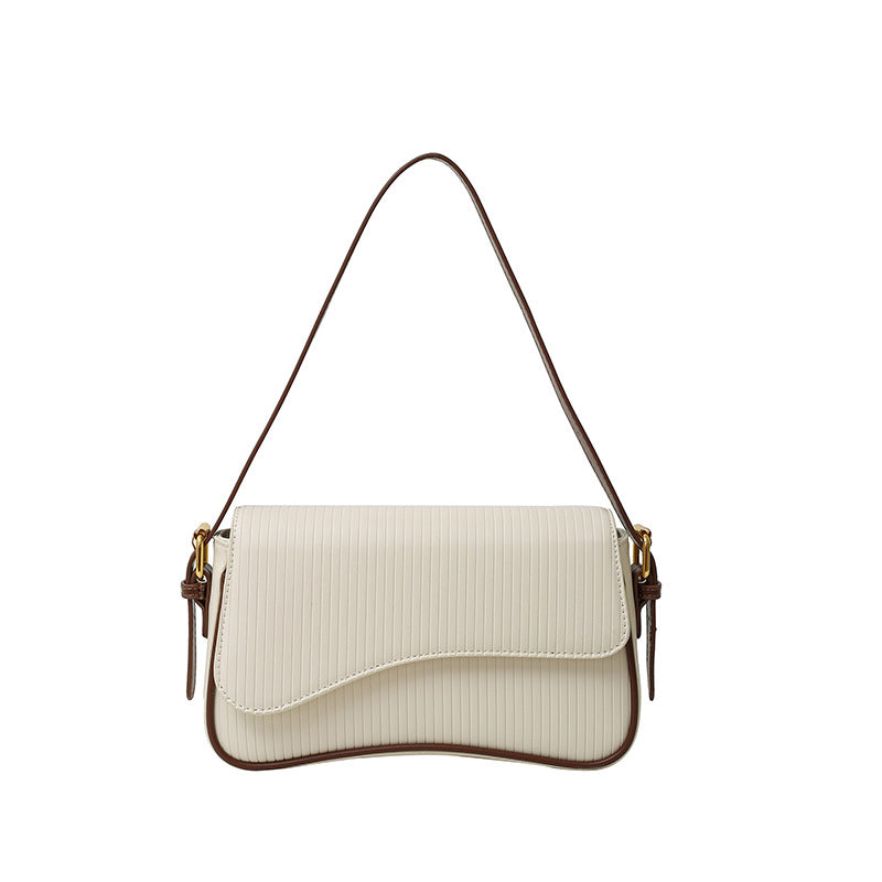 Women's Trendy Simple Personalized Solid Color Winter High Texture Shoulder Bags
