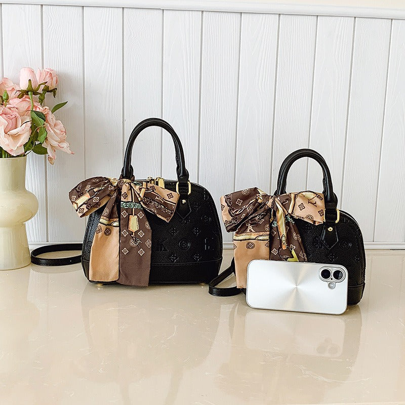 Women's Portable Shell Fashionable Soft Texture Embossed In Women's Shoulder Bag