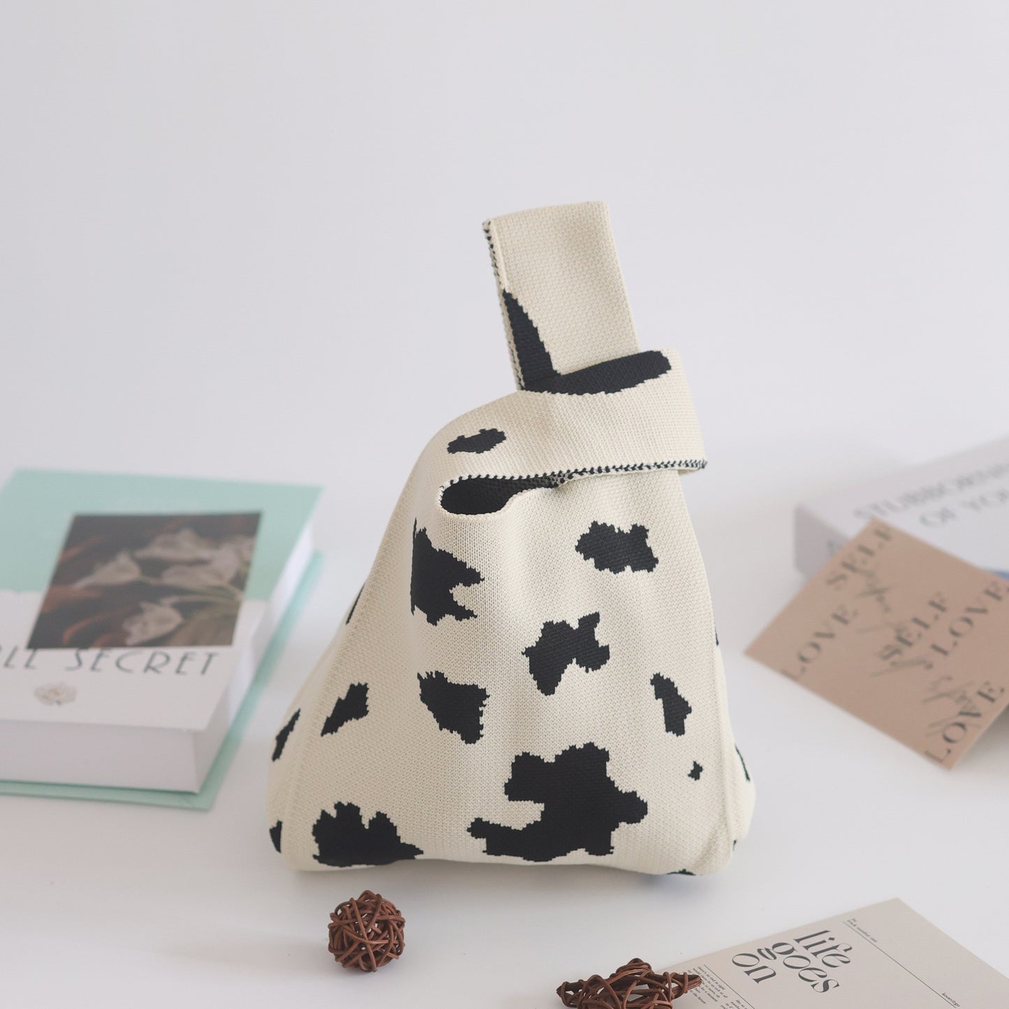 Unique Women's Knitted Woven Vest Simple Handbags