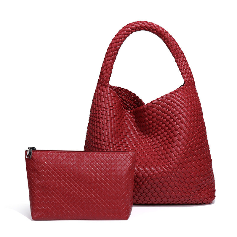 Women's Hand-woven Fashion Portable Korean Style Large Capacity Women's Shoulder Bag