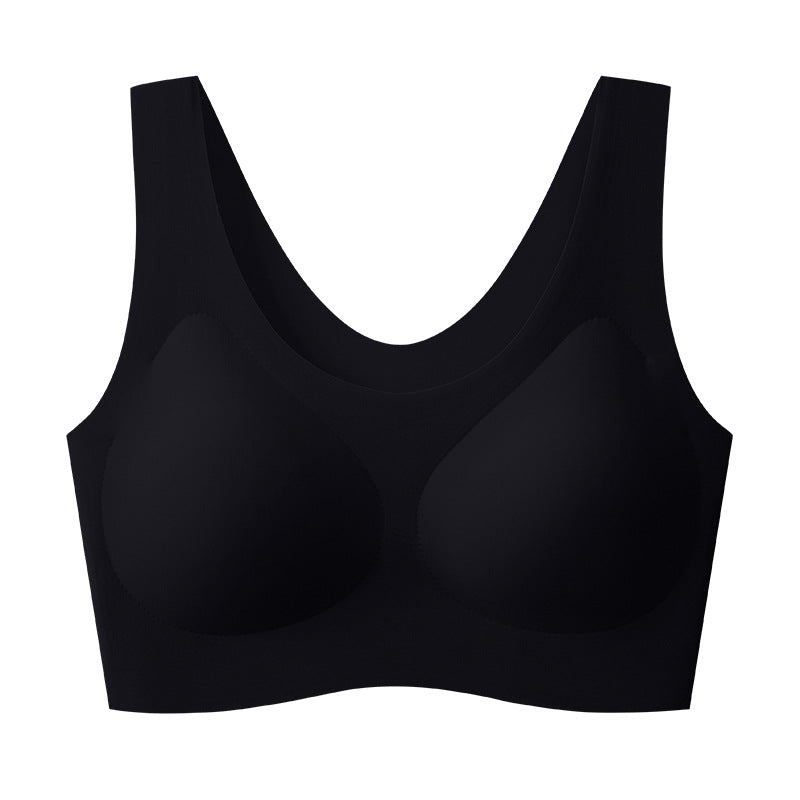 Women's Seamless Liquid Foundation Underwear Big Chest Small Bras