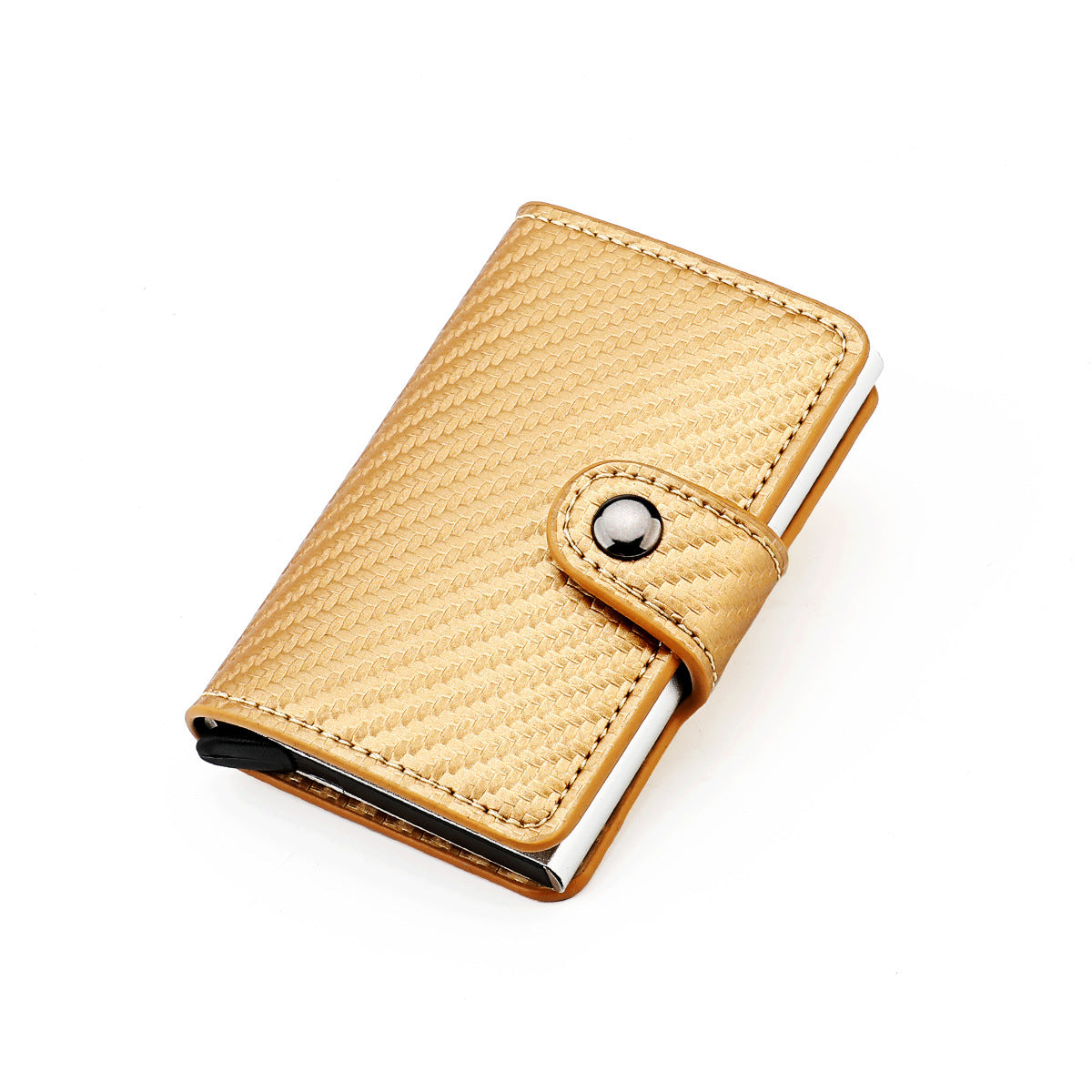 Men's Box Shielded Swiping Slim Credit Alloy Card Holder