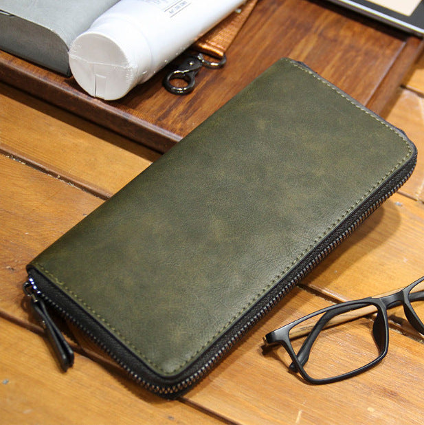 Men's Plaid Long Trendy Fashion Pattern Personalized Men's Wallets