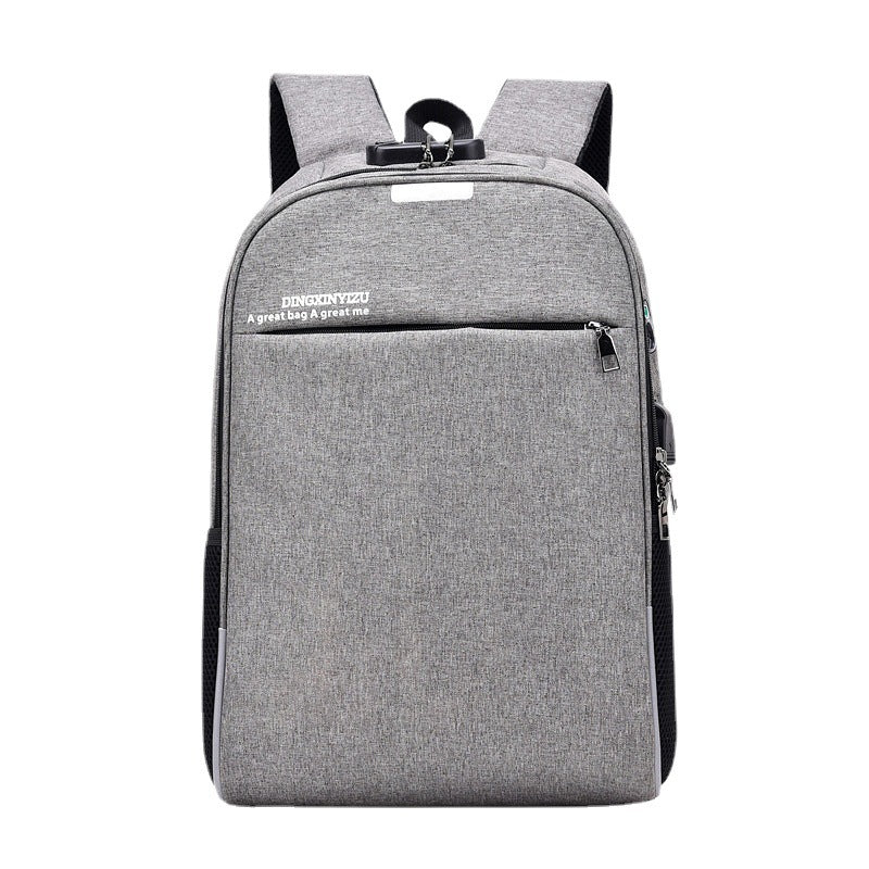 Men's Rechargeable Waterproof Business Leisure Shirt Computer Backpacks