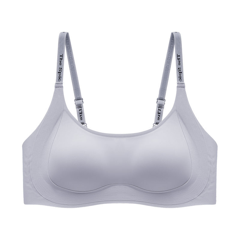 Women's Summer Lightweight Liquid Foundation Underwear Big Chest Small Seamless Everyday Bras