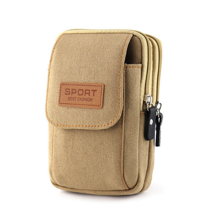 Men's Inch Mobile Wear Construction Site Canvas Phone Bags