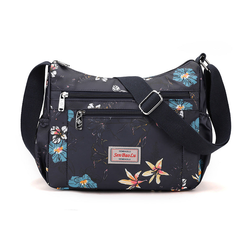 Women's Large Capacity Nylon Mother Printed Women's Shoulder Bag
