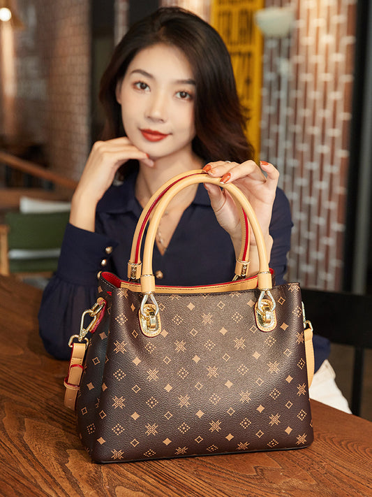 Women's Leather Trendy High-grade Fashion Generous Large Crossbody Bags