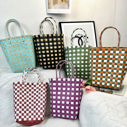 Women's Large Hand-woven Creative Hand Gift Open Handbags