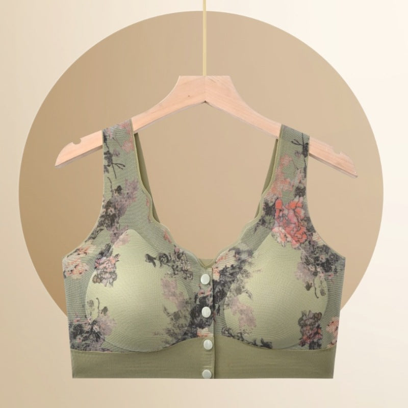 Seamless Wireless Printed Beauty Back Push Tanks Camis