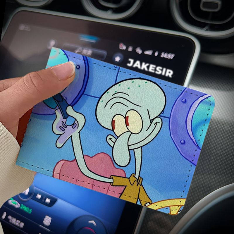 Octopus Funny Driving License Protective Cover Card Holder