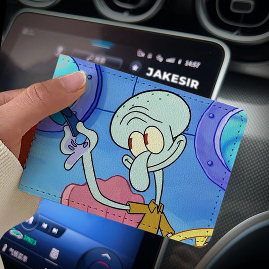 Octopus Funny Driving License Protective Cover Card Holder