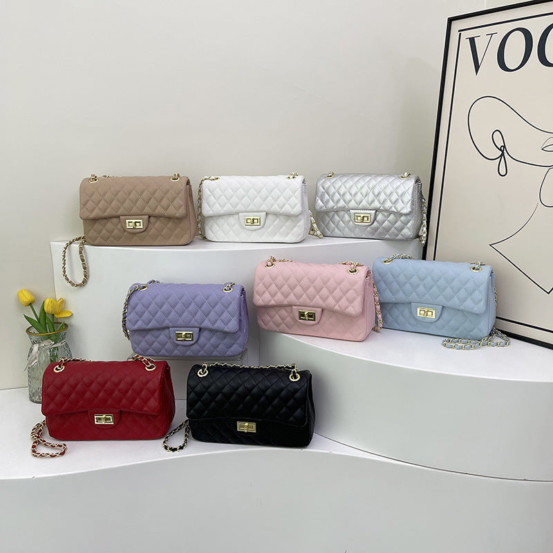 Women's Fashion Chain One Korean Diamond Embroidery Shoulder Bags