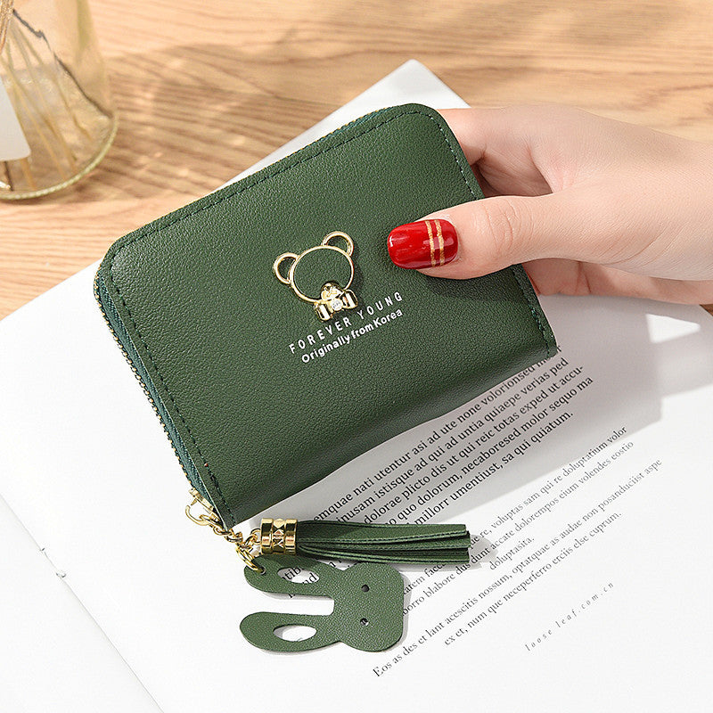 Casual Women's Zipper Short Fashion Cute Coin Purses