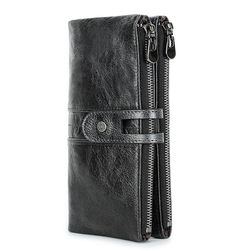 Women's Angel Fashion Cowhide Long Female Genuine Ladies Wallet
