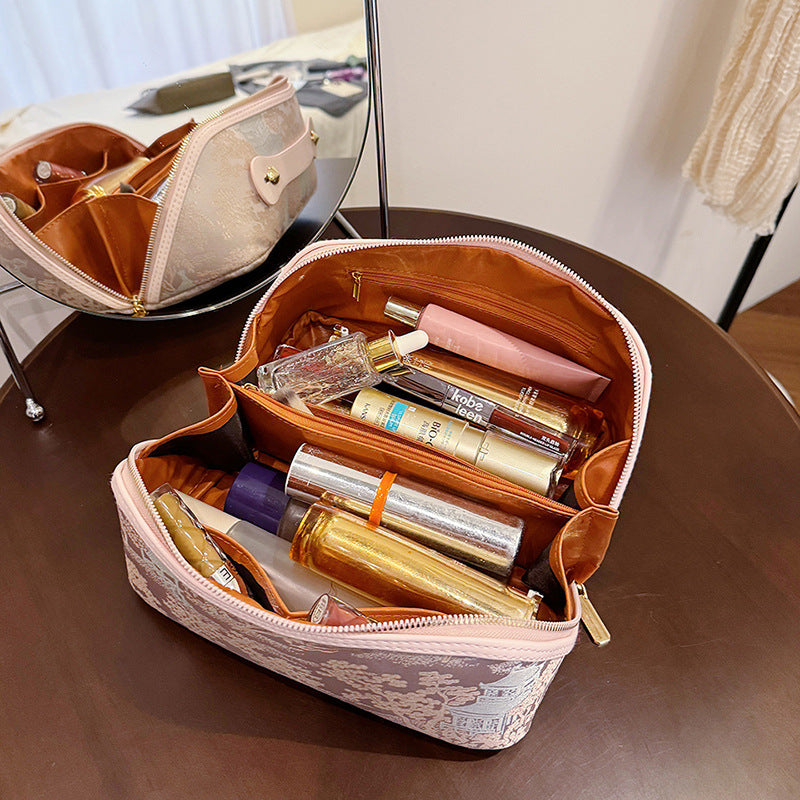 Women's Wash Portable Buggy Large Capacity High-grade Cosmetic Cases