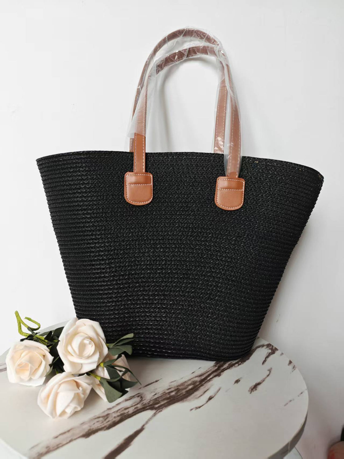 Straw Large Capacity Woven Female Seaside Vacation Women's Shoulder Bag