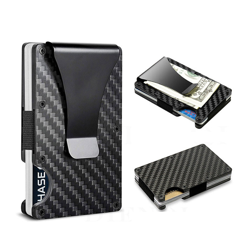 Durable Men's Clamp Metal Aluminum Credit Card Holder