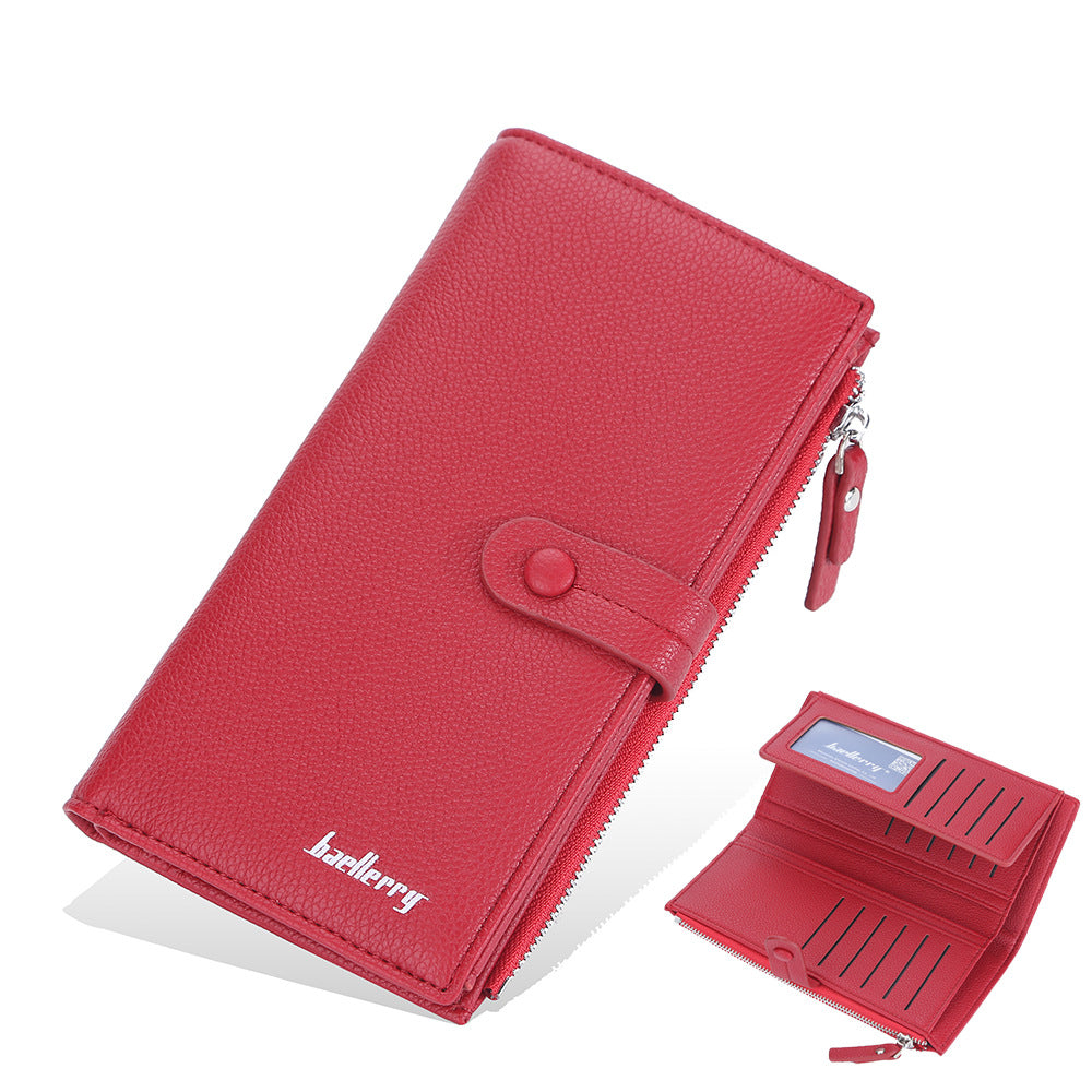 Women's Section Clasp Multiple Slots Fashion Mobile Purses
