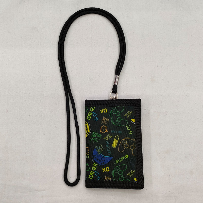 Lanyard Cartoon Animation Unicorn Gift Folding Men's Wallets