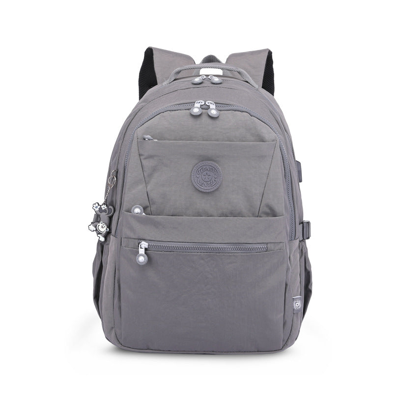 Soft Surface Zipper Neutral Interlayer Computer Backpacks