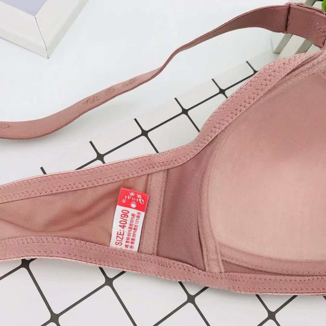 Glossy Wireless Mom Double Breasted Cup Everyday Bras