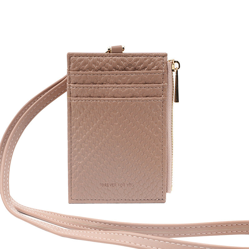 Soft Fashion Simple Portable Storage Clip Card Holder