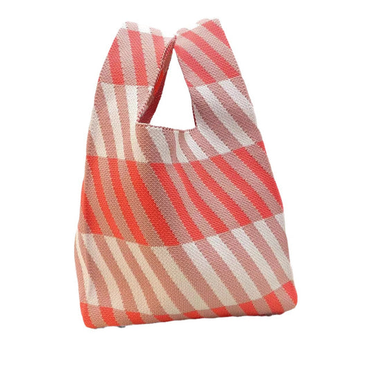 Korean Style Striped High Sense Contrast Handbags