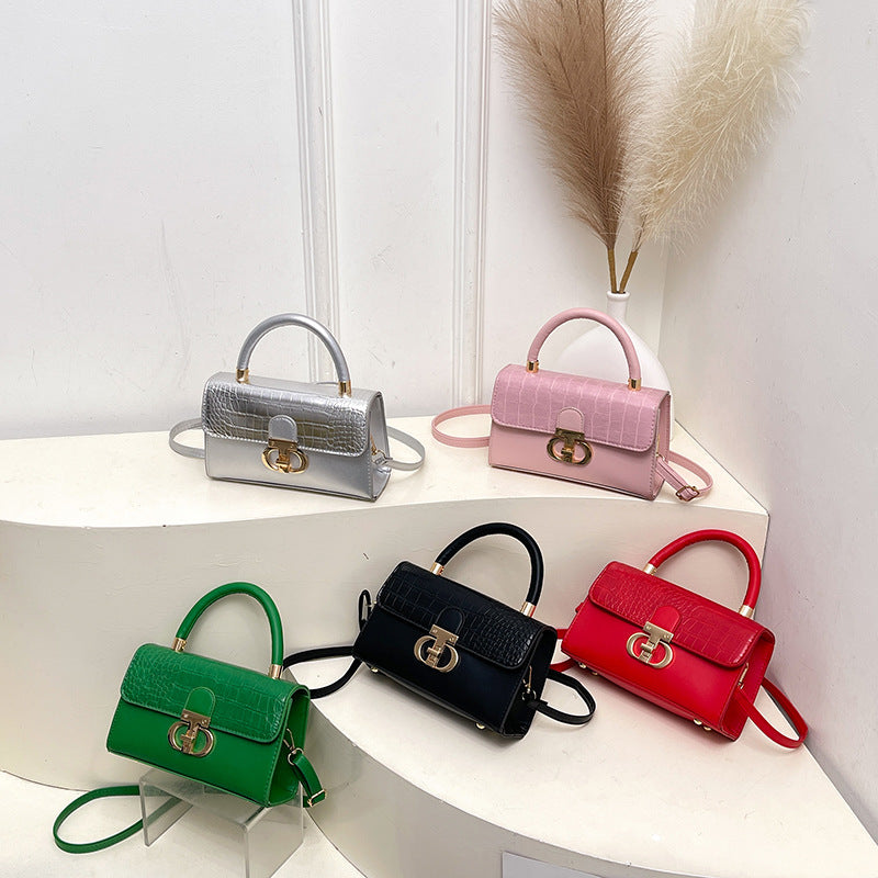 Women's Fashionable Stylish Fashion Summer Crocodile Pattern Portable Bags