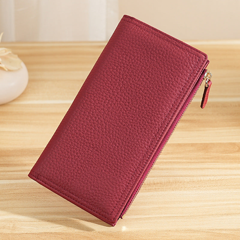 Pattern Leather Large Capacity Multiple Slots Ladies Wallet