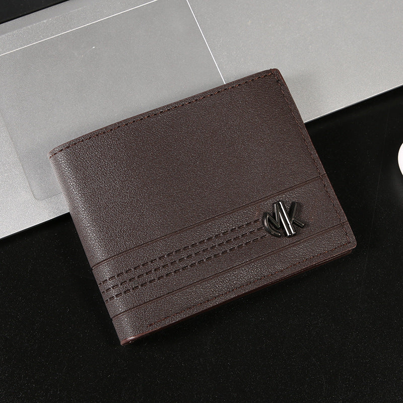 Men's Male Youth Short Business Horizontal Fashion Large Capacity Soft Men's Wallets