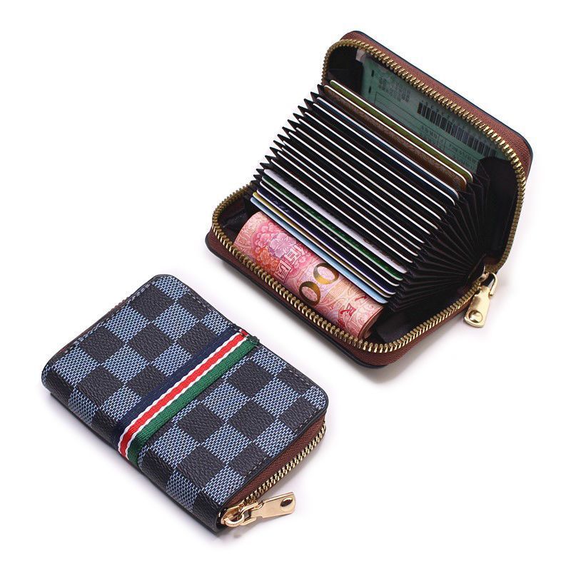 Men's Clearance Zipper Female Driving License Leather Card Holder