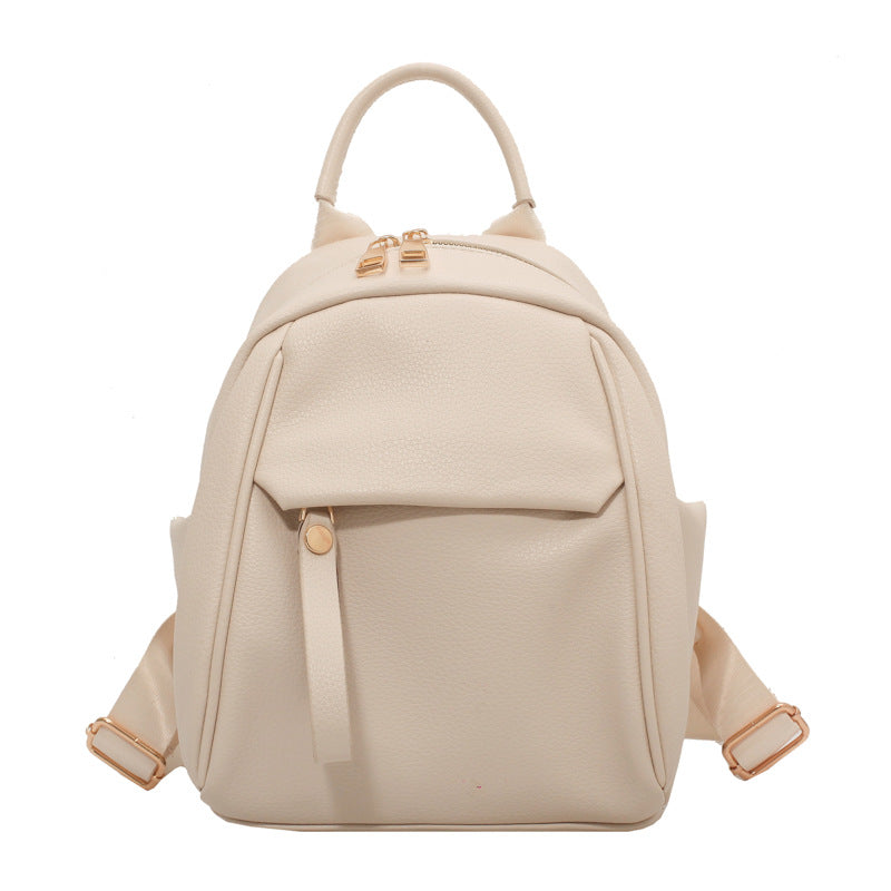 Women's Korean Soft Leather Fashion Artistic Backpacks