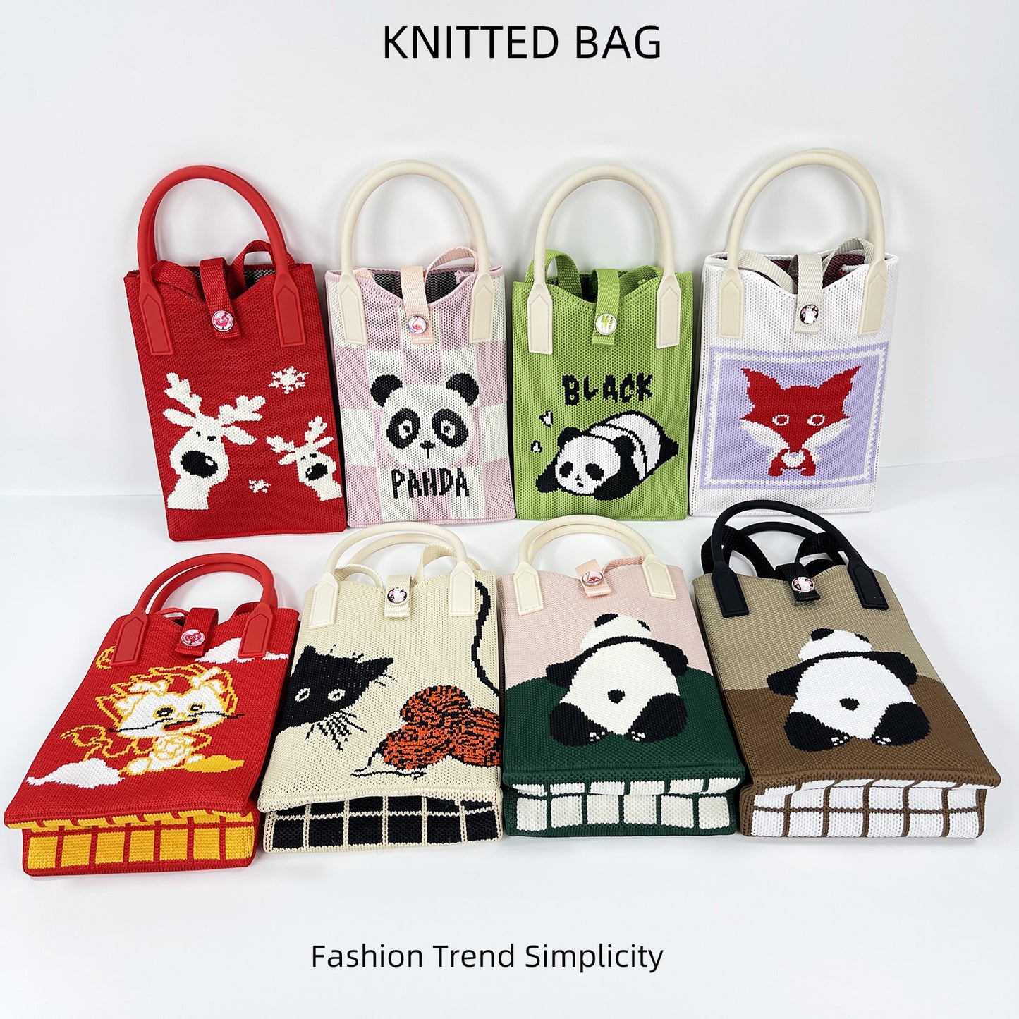 Pretty Knitted Mobile Mason Korean Mini Bags