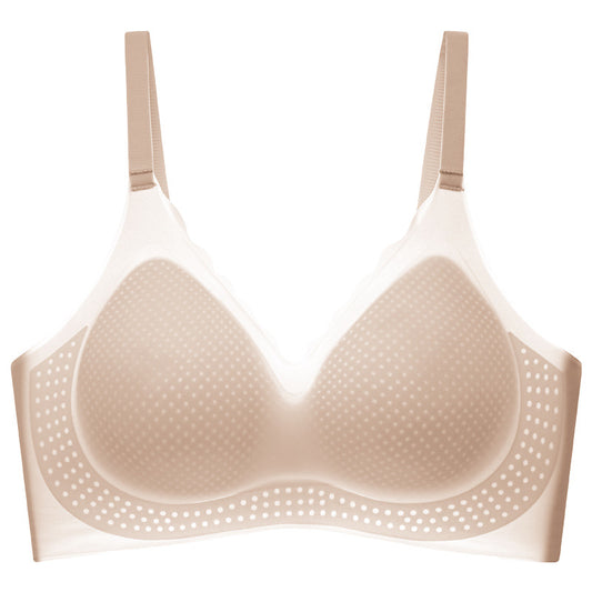 Women's For Seamless Summer Thin Big Breast Concealing Gathered Ice Everyday Bras
