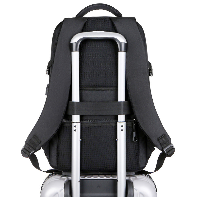 Men's Slouchy Creative Innovative Black Custom Backpacks