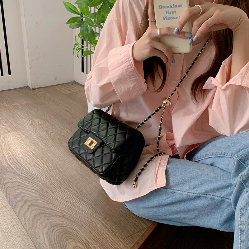 Women's Golden Balls Style Diamond Versatile Chain Bags