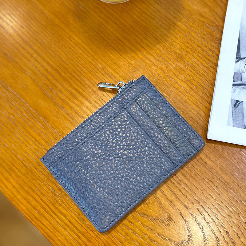 Large Capacity Multiple Slots Unisex Korean Genuine Card Holder