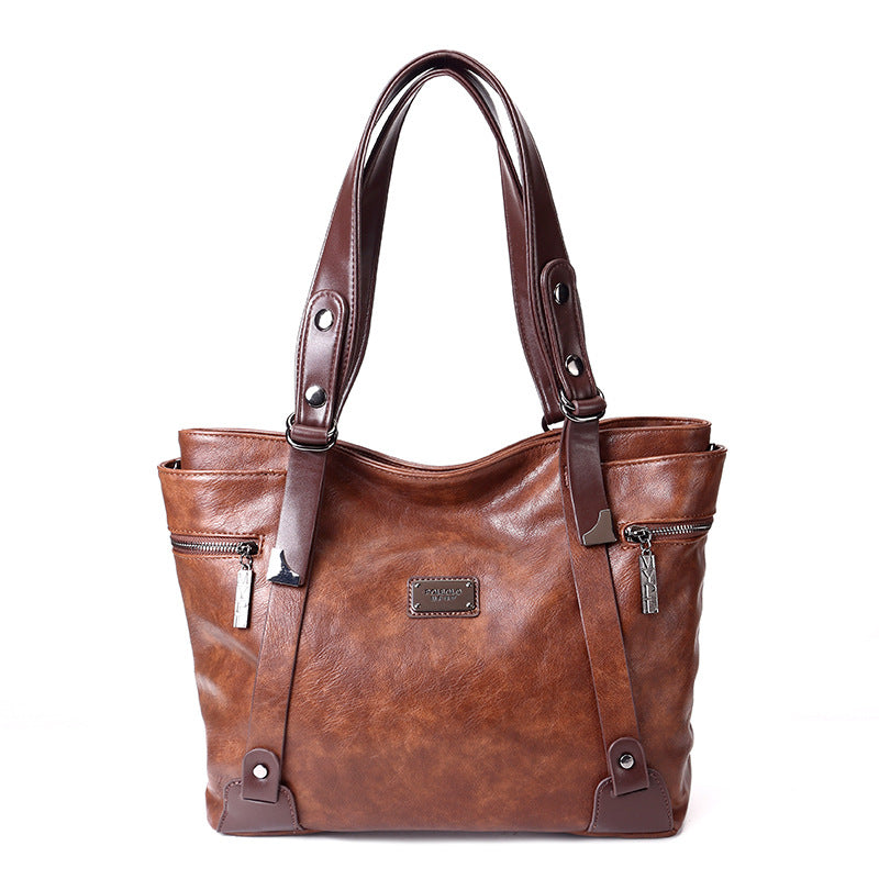 Women's Large Capacity Early Spring Simple Western Women's Messenger Bag