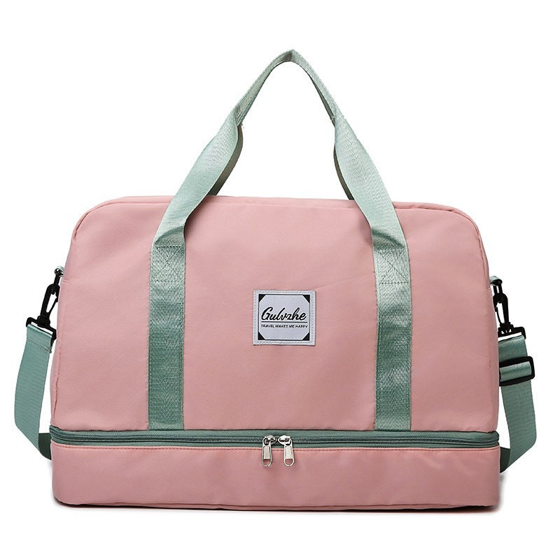 Simple Oxford Cloth Dry Wet Separation Fashionable Durable Travel Bags