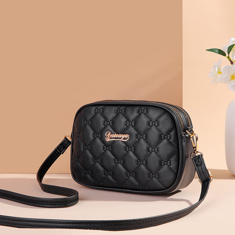 Versatile Women's Fashion Diamond Pocket Mobile Crossbody Bags