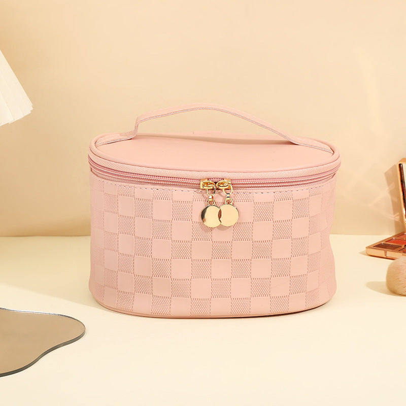 Women's High-grade Chessboard Storage Waterproof Portable Makeup Bag