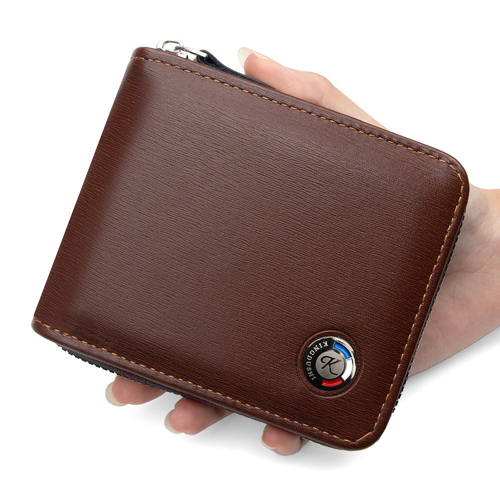 Men's Popular Metal Element Short Necklace Multiple Slots Men's Wallet