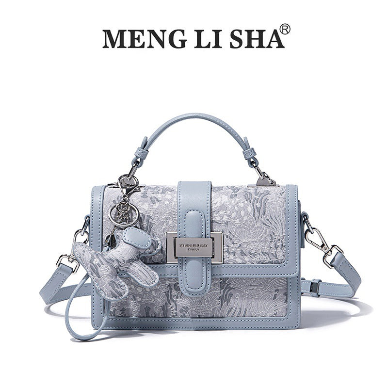 Women's High-grade Presbyopic Printing Color Contrast Commute Women's Messenger Bag
