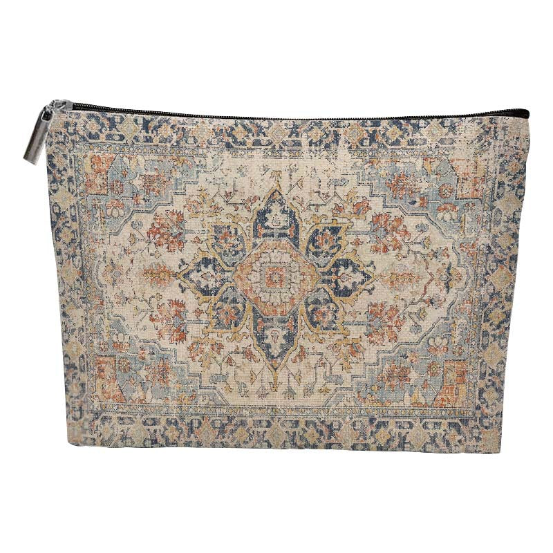 Women's Bohemian Duplex Printing Portable Fashion Personal Hygiene Makeup Bag