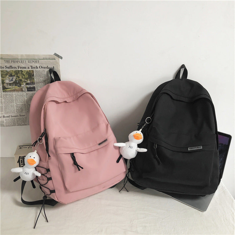 Men's Simple Large Capacity Female Junior High Backpacks