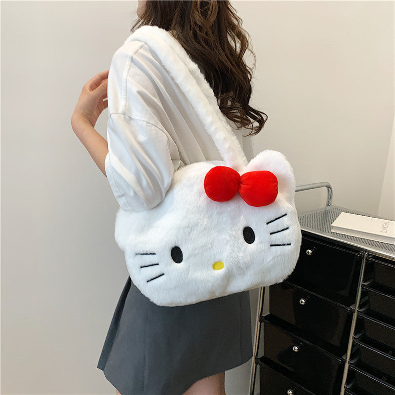 Cat Plush Cute Mobile Doll Birthday Crossbody Bags
