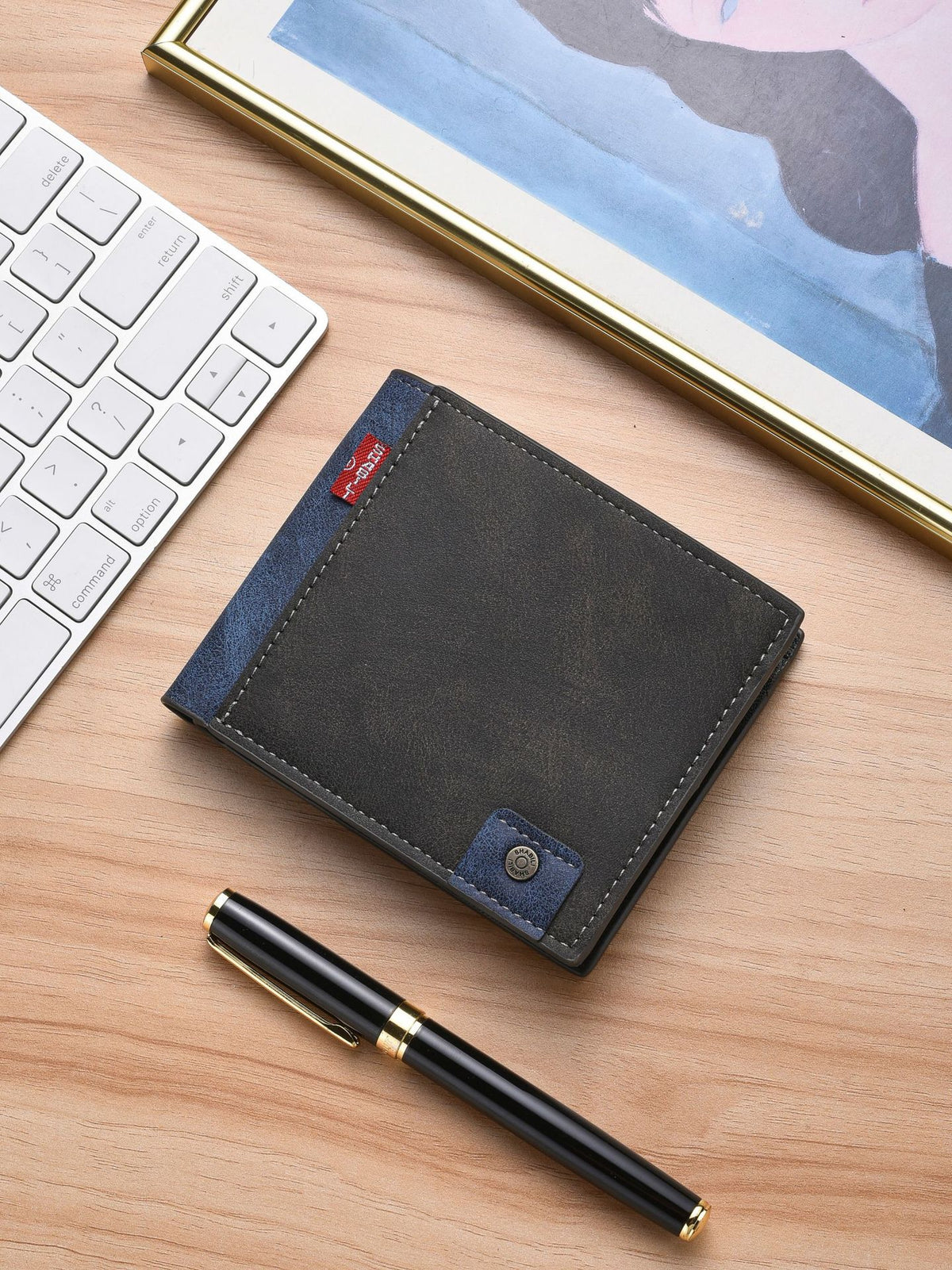Innovative Men's Short Multiple Slots Retro Purses