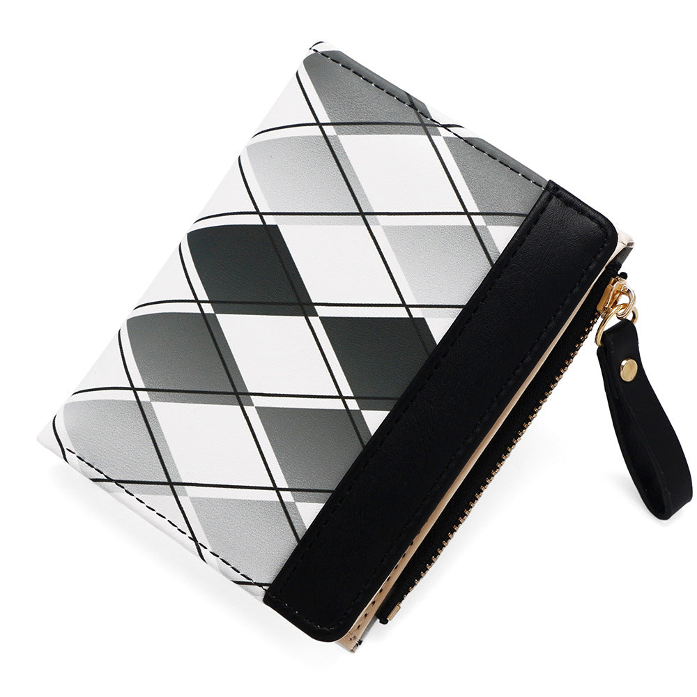 Women's Exquisite Embossed Two Fold Folding Side Bags