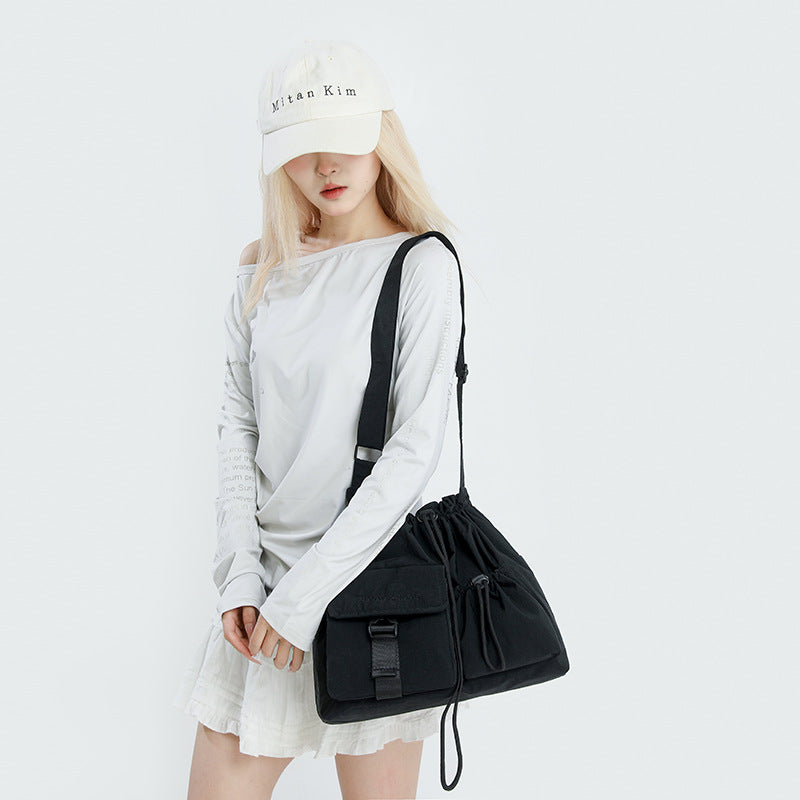 Women's & Men's Korean Style Trendy Nylon Fold Movement Bags